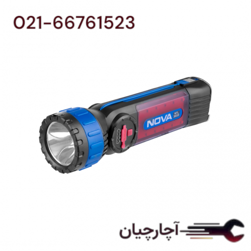 چراغ قوه لیتیوم حرفه ای 300 متر برند نووا، کد کالا 3033