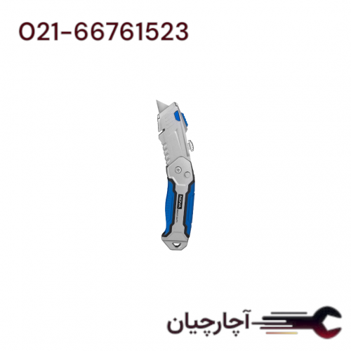 کاتر ذوزنقه ای  حرفه ای تاشو 19 میلیمتر برند نووا، کد کالا 1372