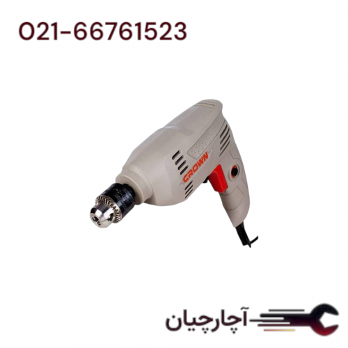 دریل 6 میلیمتر 300 وات سه نظام آچاری  برند کرون، کد کالا CT10125
