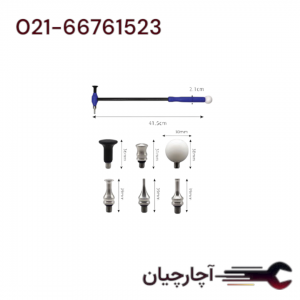 چکش کربنی  6 سر صافکاری بدون رنگ  برند ال کا کد کالا: H2198