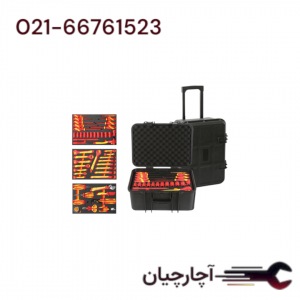 جعبه ابزار چرخ دار 49 پارچه  1000 ولت VDE برند ال کا کد کالا: Y3034