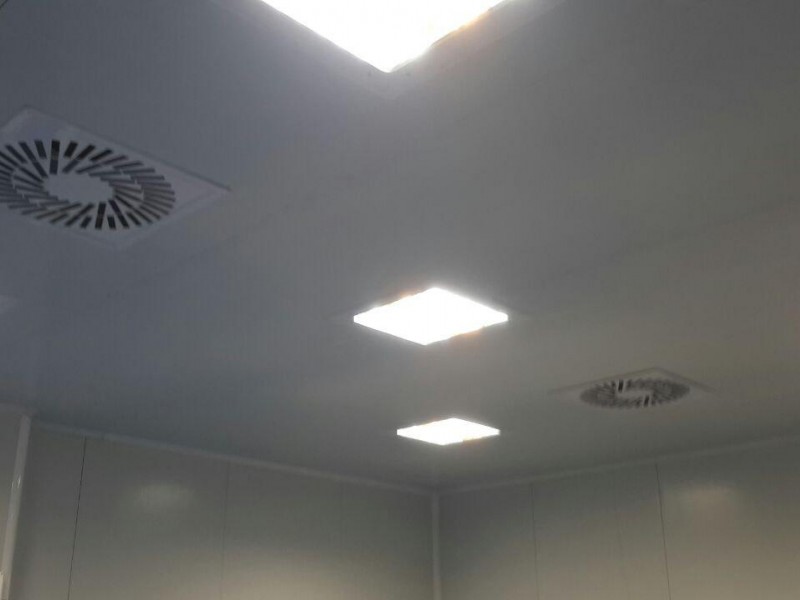 تحت فشار کردن اتاق و کنترل حرکت هوا در بین اتاق ها در اتاق تمیز