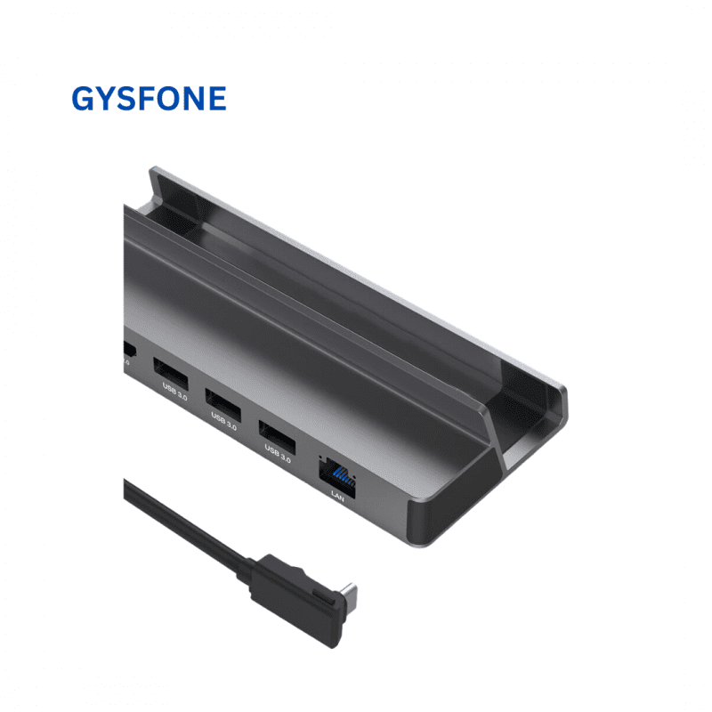 داک تایپ سی 6 در 1 لژیون گو و راگ الای و استیم دک با پایه ی نگهدارنده مدل Handheld Game Console Type-C Dock station 6-in-1 With Holder