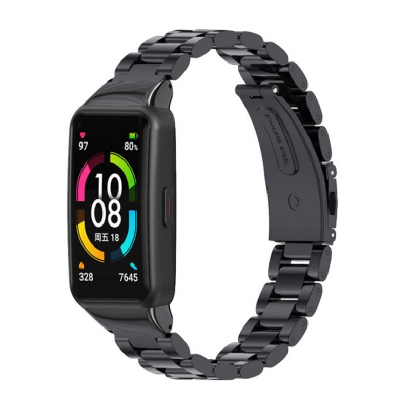 بند فلزی مدل Bead 3 مناسب مچ بند هوشمند هانر مدل 7/Honor Band 6