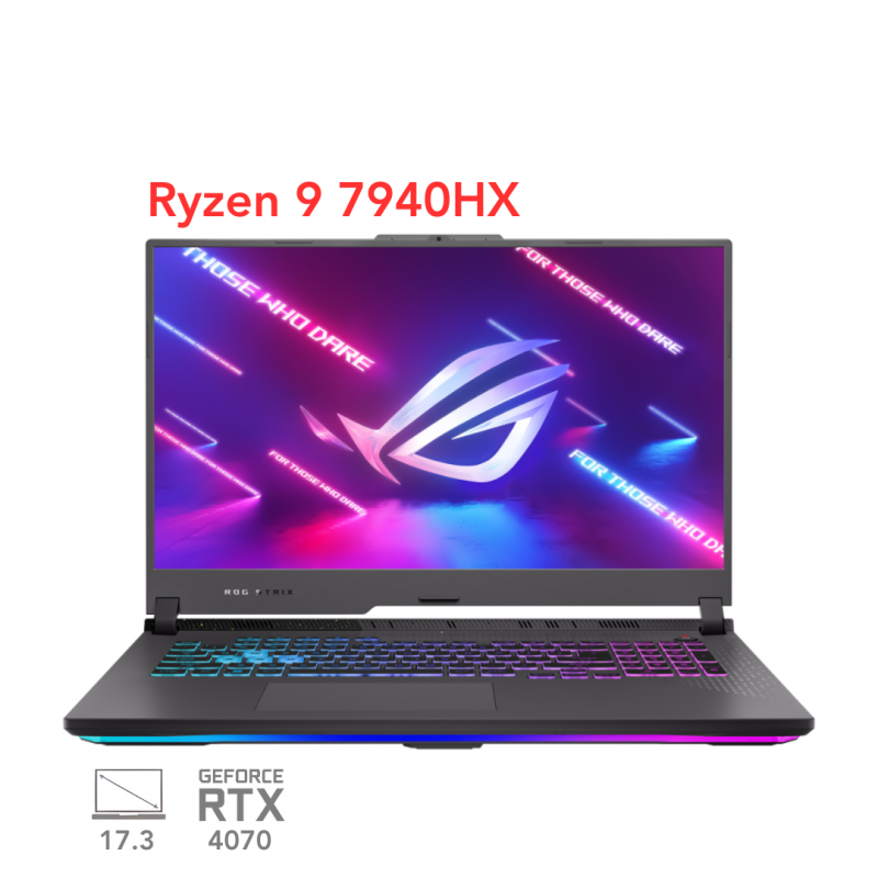 لپ تاپ گیمینگ ایسوس راگ ASUS ROG Strix 17 G713PI R9 7940HX RTX4070 140W 1T 2.5K 240Hz 2023