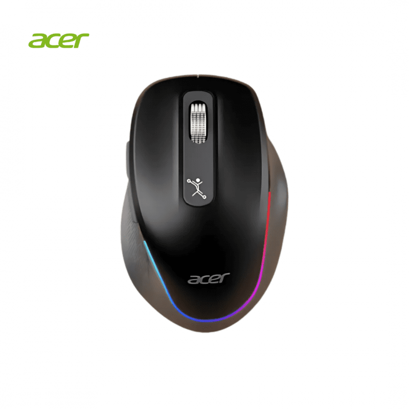 موس ایسر ارگونومیک سایلنت بلوتوث وایرلس شارژی مدل Acer OMR219 Ergonomic Silent Wireless Bluetooth Dual Mode RGB