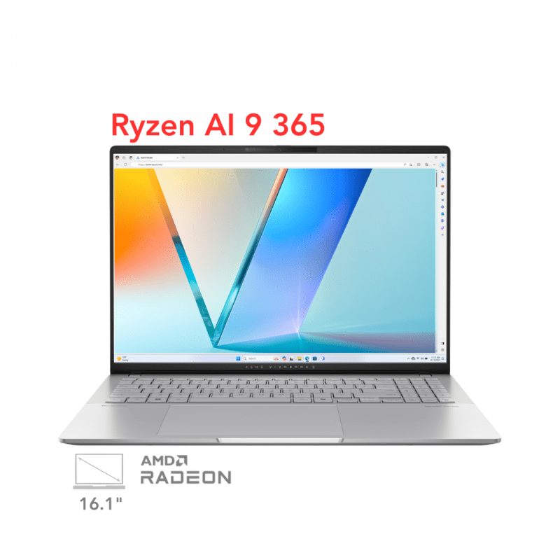 لپ تاپ ایسوس ویووبوک پرو 16 مدل ASUS Vivobook Pro 16 M5606WA Ryzen AI 9 365 32G 1T 3.2K 120Hz OLED 2024