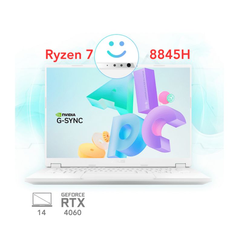 لپ تاپ ایسوس تاف مدل ASUS TUF A14  FA401WV R7 8845H RTX 4060 100W 16G 1T 2.5K 165Hz 2024