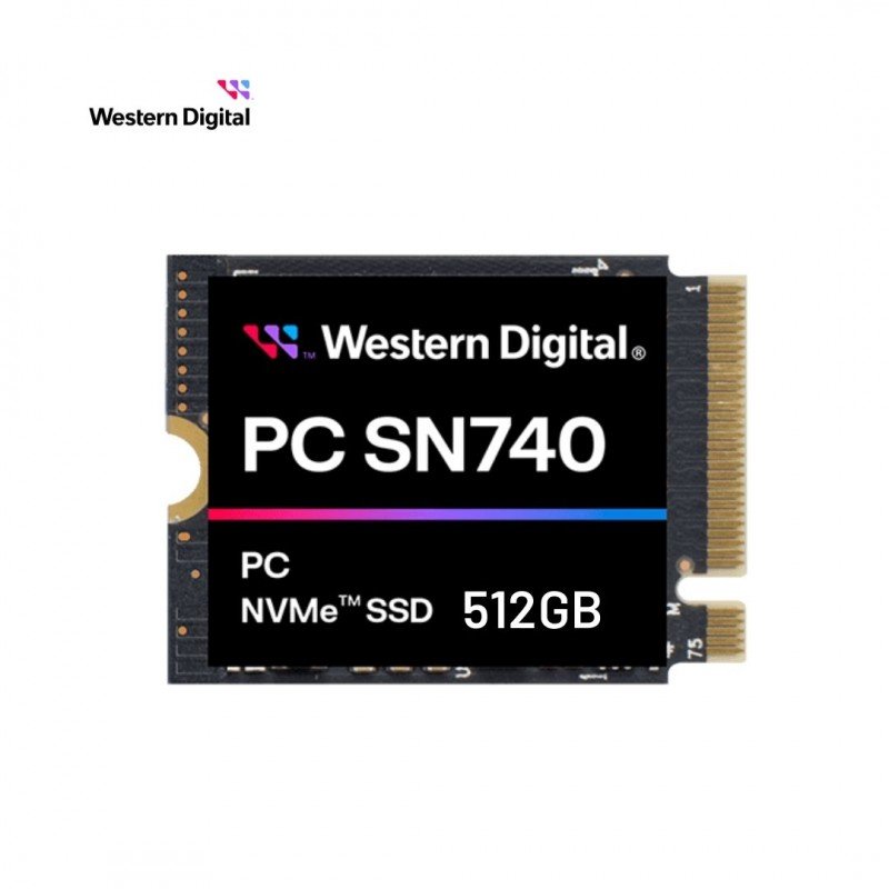 هارد SSD 2230 PCIe 4 وسترن دیجیتال 512GB مدل Western Digital PC SN740 SSD M.2 2230 PCIe 4 512GB