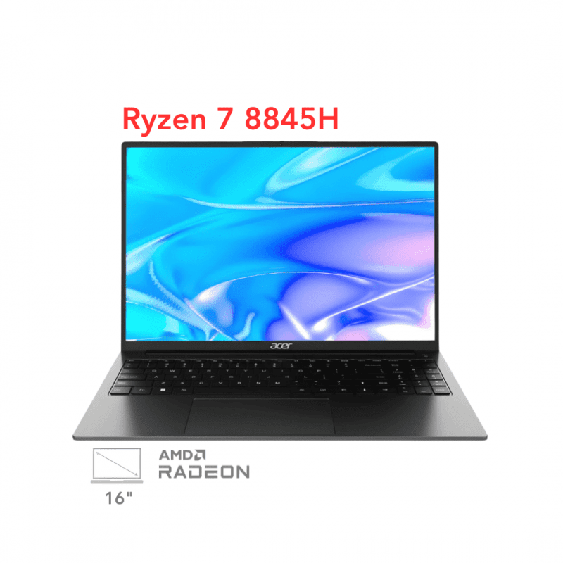 لپ تاپ ایسر اسپایر مدل Acer Aspire S16 R7 8845H 16G 1T FHD+ 2024