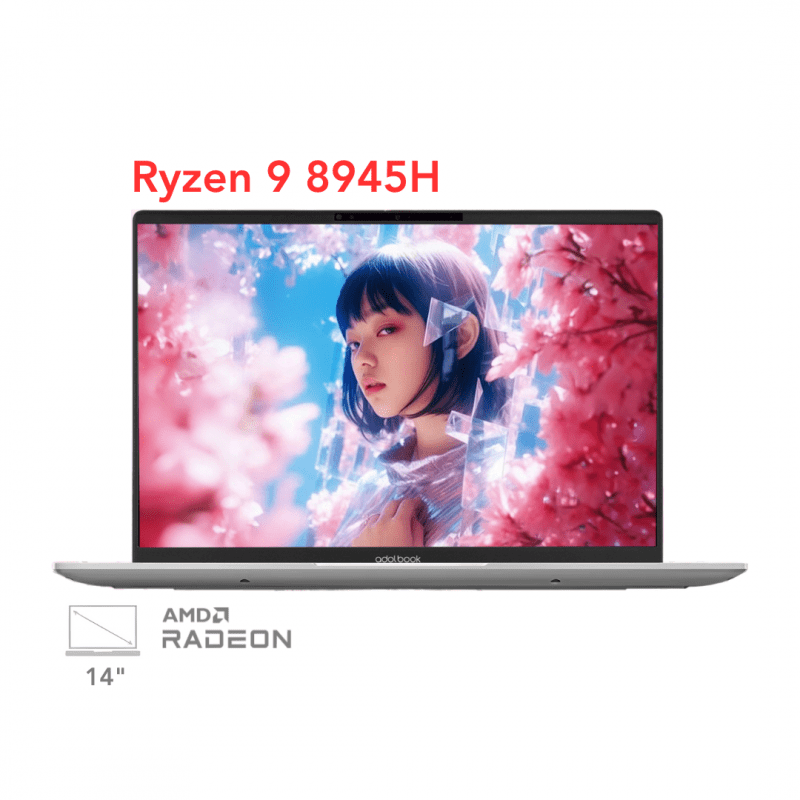 لپ تاپ ایسوس ایدل بوک مدل ASUS Adolbook 14 Air M5406ADOL Ryzen 9 8945H 32G 1T 2.8K 120Hz OLED Green 2025