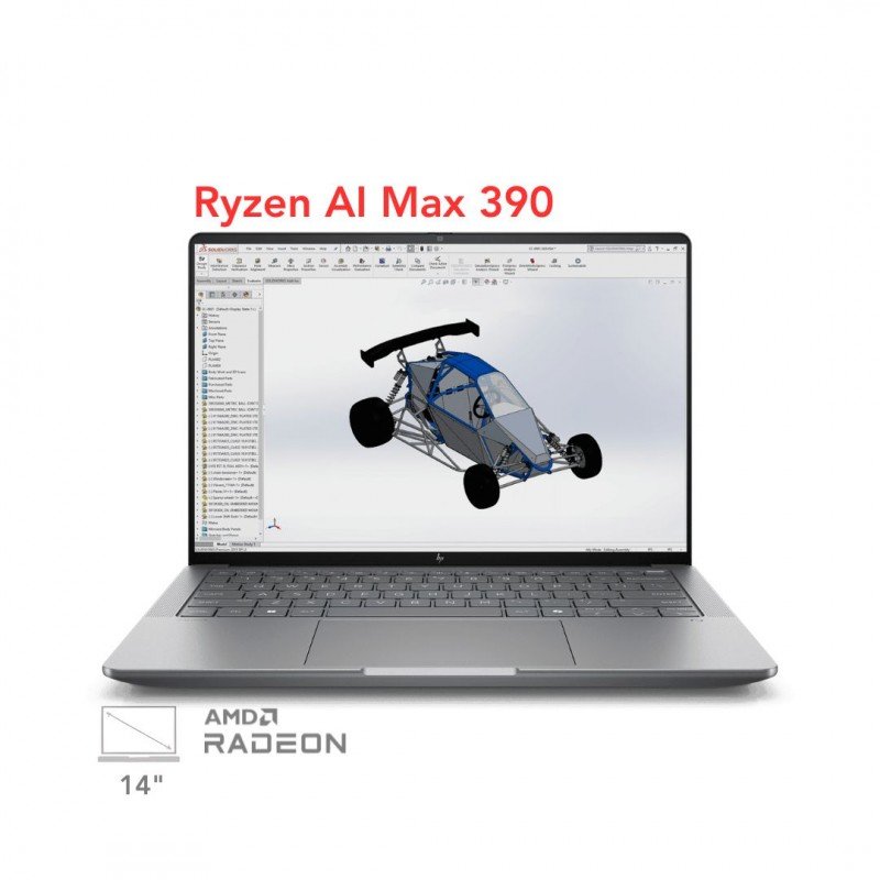 لپ تاپ ورک استیشن اچ پی زدبوک مدل HP ZBook Ultra 14 BG3B3PC Ryzen AI Max 390 32G 1T 2.8K 120Hz OLED touch screen 2025