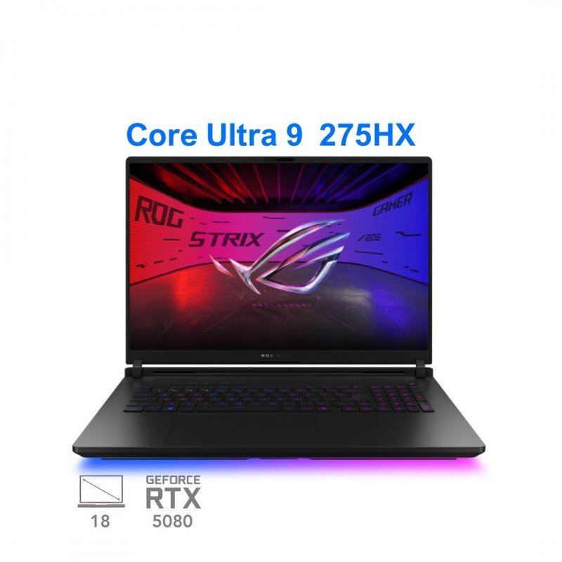 لپ تاپ گیمینگ ایسوس راگ استریکس اسکار ROG Strix SCAR 18 G835LW-SA108X Core Ultra 9 275HX RTX 5080 175W 32G 1T 2025