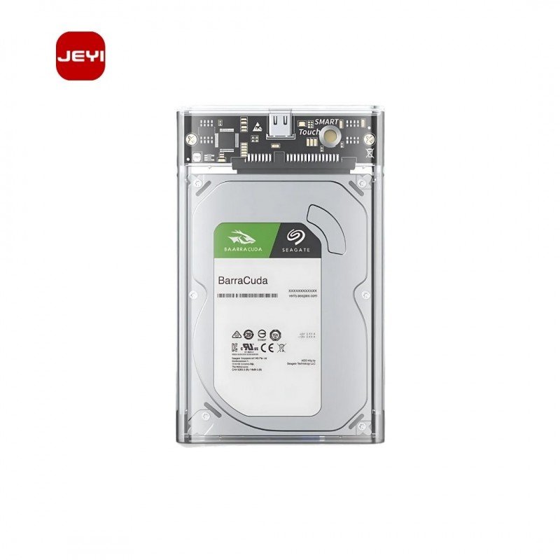 باکس هارد SSD/HDD شفاف مدل JEYI XRAY-9201 SATA III SSD/HDD Box NVMe 6 Gbps