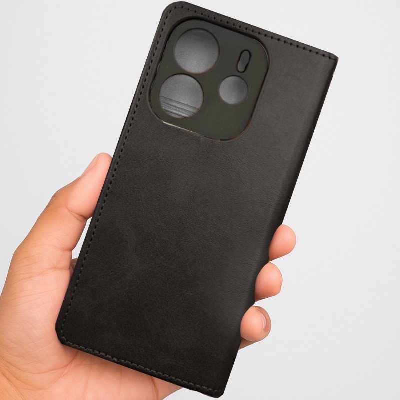 کاور چرم شیائومی مناسب مدل  Xiaomi Redmi Note 14 4G