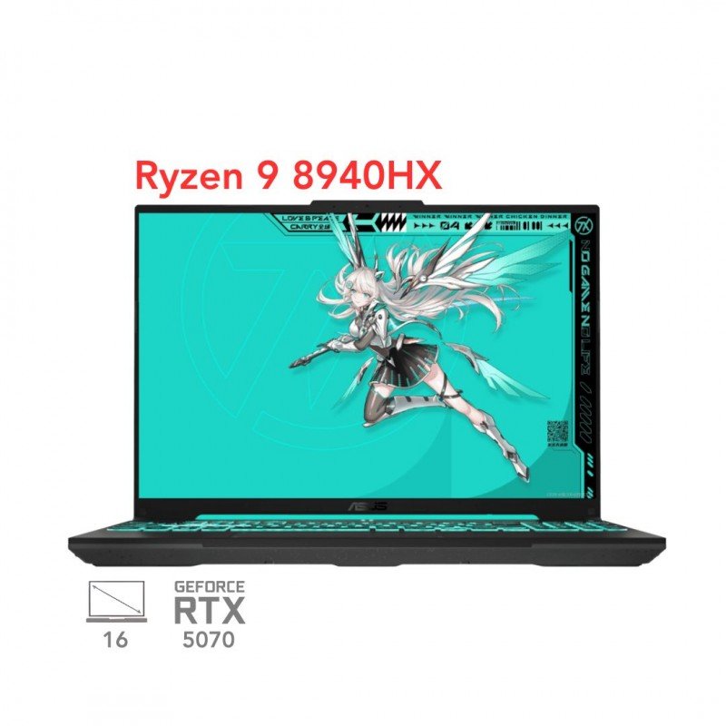 لپ تاپ گیمینگ ایسوس تاف ASUS TUF A16 FA608PP R9 8940HX RTX 5070 115W 16G 1T 2.5K 165Hz 2025