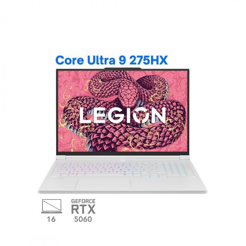 لپ تاپ گیمینگ لنوو لیجن 7 اسلیم مدل Lenovo Legion 7 Slim Y9000X Core Ultra 9 275HX RTX 5060 115W 32G 1T 2.5K 240Hz OLED White 2025