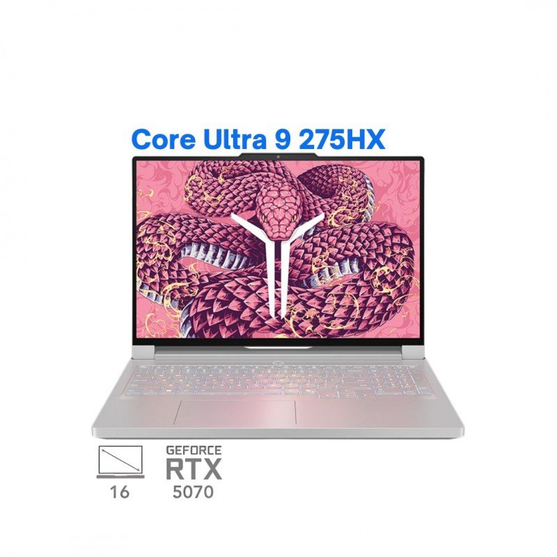 لپ تاپ گیمینگ لنوو لیجن 5 پرو مدل Lenovo Legion 5 Pro Y9000P Core Ultra 9 275HX RTX 5070 115W 32G 1T 2.5K 240Hz OLED Ice white 2025