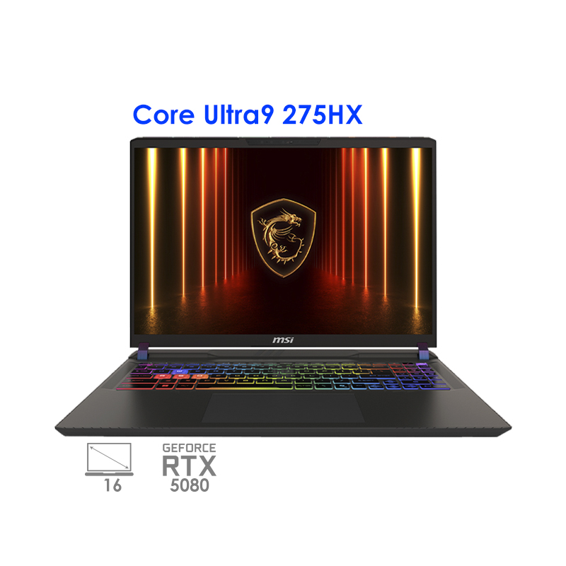 لپ تاپ گیمینگ ام اس آی وکتور مدل  msi Vector 16 HX AI A2XWIG-021CN Ultra9 275HX RTX5080 175W 16GB 1TB 2.5K 240Hz 2025