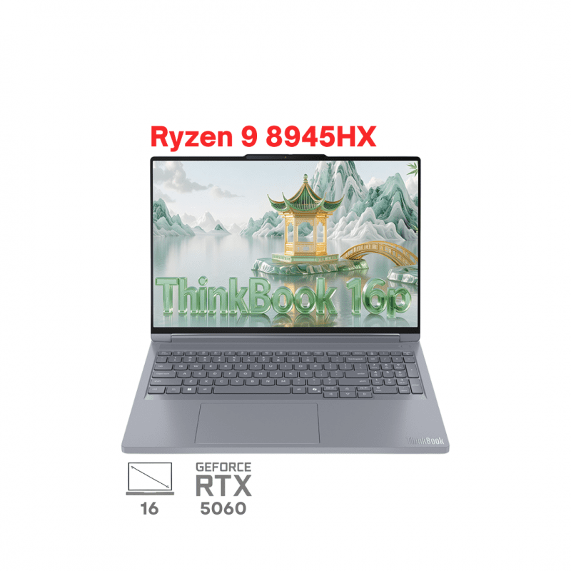 لپ تاپ لنوو تینک بوک 16p مدل Lenovo ThinkBook 16p Ryzen 9 8945HX RTX5060 16G 1T 2.5K 165Hz 2025