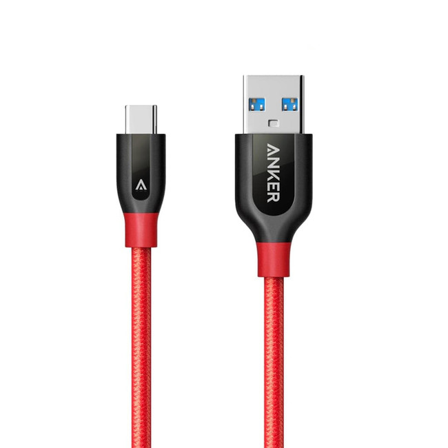 کابل تبدیل USB 3.0 به USB-C انکر مدل A8169 PowerLine طول 1.8 متر