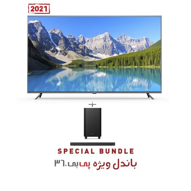 تلویزیون هوشمند شیائومی “Mi LED TV 4S 65 گلوبال مدل L65M5-5ASP به همراه سینمای خانگی شیائومی مدل Xiaomi Soundbar 3.1 ch