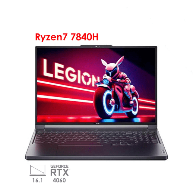 لپ تاپ گیمینگ لنوو لیجن 5 مدل Lenovo Legion 5 Slim  R7000P R7 7840H RTX4060 140W 2.5K 165Hz 2023