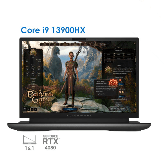 لپ تاپ گیمینگ الین ویر 2023 مدل Alienware m16 R1 13900HX RTX4080 175W 16g 1T 2.5K 240Hz Cherry MX (US Version)