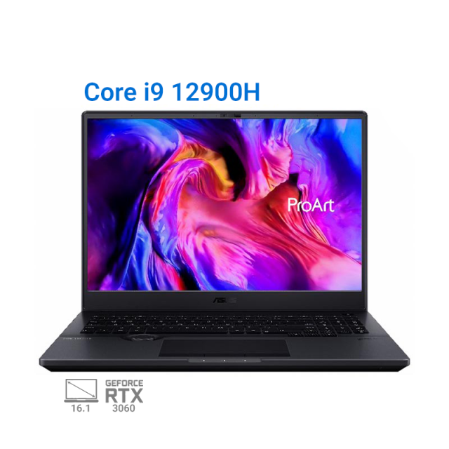 لپ تاپ ایسوس پرو آرت 2022 مدل  ASUS ProArt 16 i9 12900H RTX3060 140W 1T 2.5K 120Hz