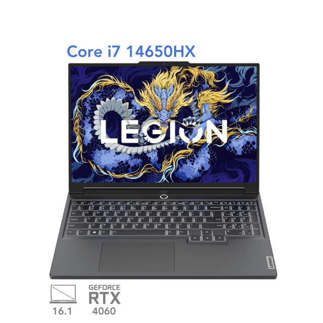 لپ تاپ گیمینگ لنوو لیجن 5 اسلیم مدل Lenovo Legion 5 Slim Y7000P i7 14650HX RTX 4060 140W 16G 1T 2.5K 165Hz 2024