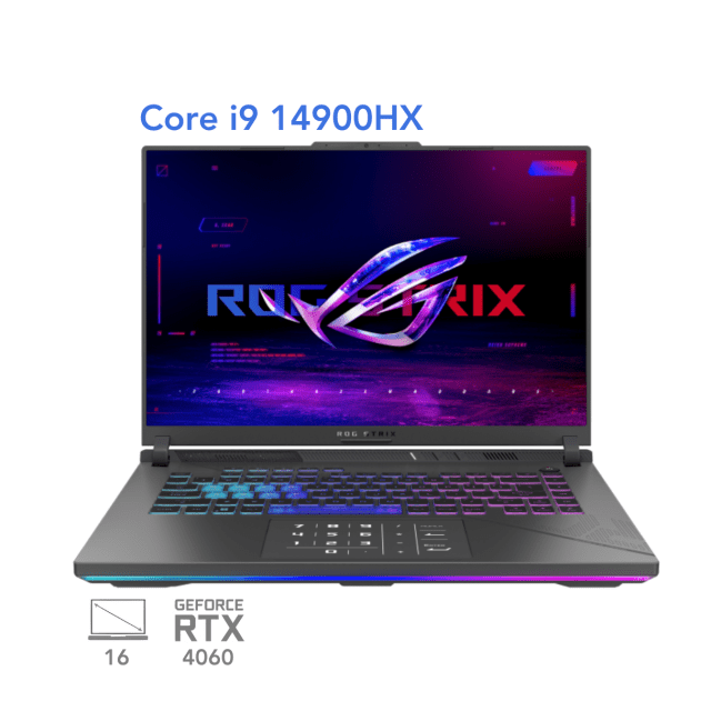 لپ تاپ گیمینگ ایسوس راگ استریکس ROG Strix G16 G614JVR i9 14900HX RTX4060 140W 16G 1T 2024