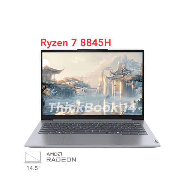 لپ تاپ لنوو تینک بوک 14 مدل Lenovo ThinkBook 14 Ryzen 7 8845H 16G 1T 3K 120Hz 2024