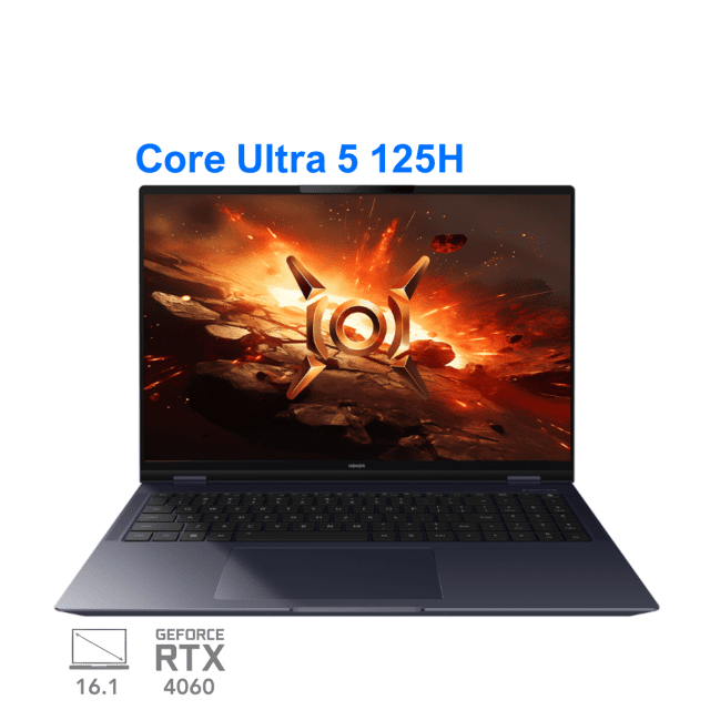 لپ تاپ هواوی آنر مجیک بوک 16 پرو مدل Honor MagicBook 16 Pro HUNTER Edition Core Ultra 5 125H RTX 4060 130W 24G 1T 3K 165Hz 2024