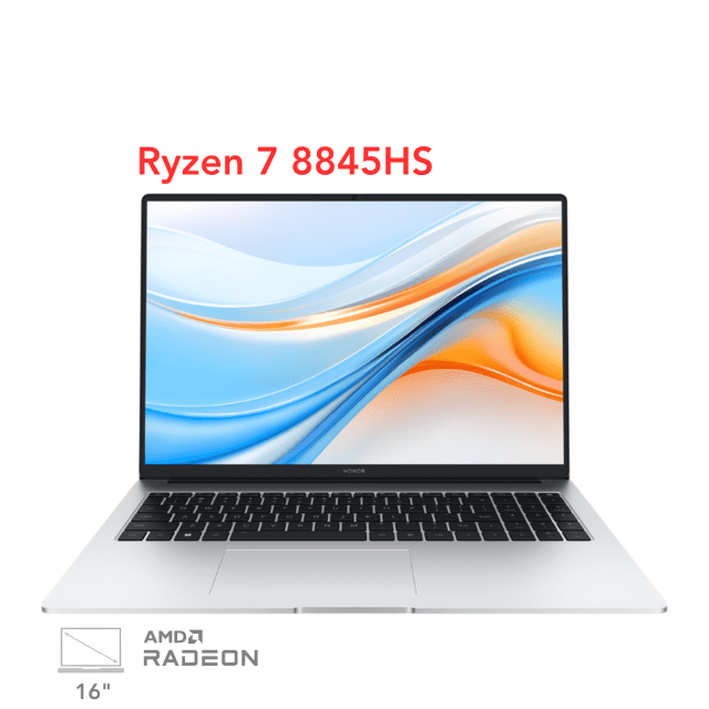 لپ تاپ هواوی آنر مجیک بوک X 16 مدل Honor MagicBook X 16 Plus R7 8845HS 32G 1T 2.5K 120Hz 2024