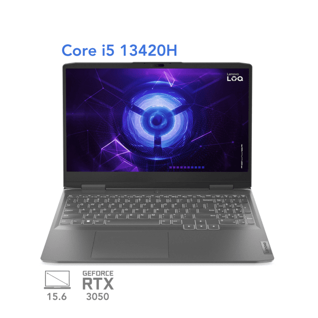 لپ تاپ گیمینگ لنوو لوک 15 مدل Lenovo LOQ 15 Core i5 13420H 8Gb 1T RTX 3050 144Hz