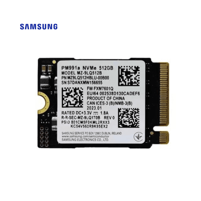 هارد SSD 2230 PCIe 3 سامسونگ 512GB مدل Samsung SSD M.2 2230 PCIe 3 PM991A 512GB