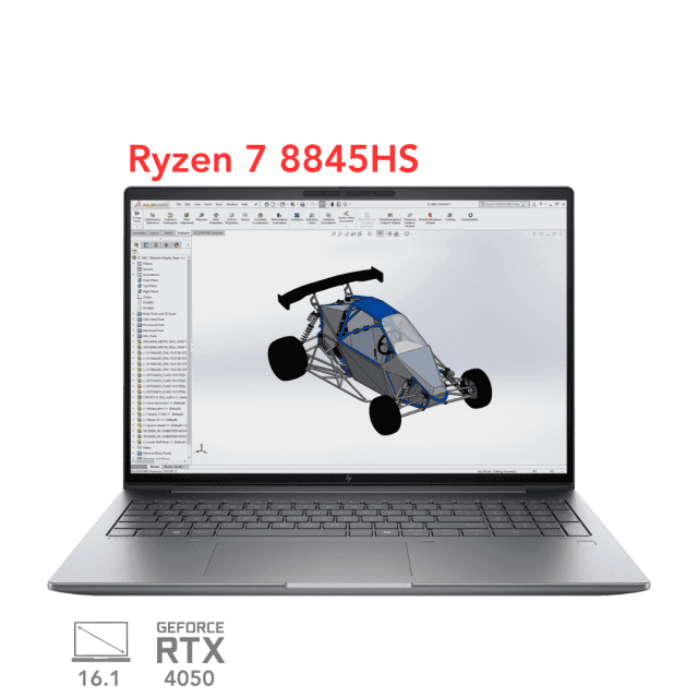 لپ تاپ ورک استیشن اچ پی زدبوک مدل HP ZBook power 16 G11 A Ryzen7 8845HS RTX4050 32G 1T 2.5K 120Hz 2024
