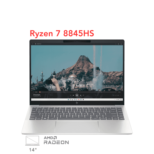 لپ تاپ اچ پی پاویلیون مدل HP Pavilion 14 Pro ey1031AU R7 8845H 32G 1T OLED 2.8K 120Hz 2024