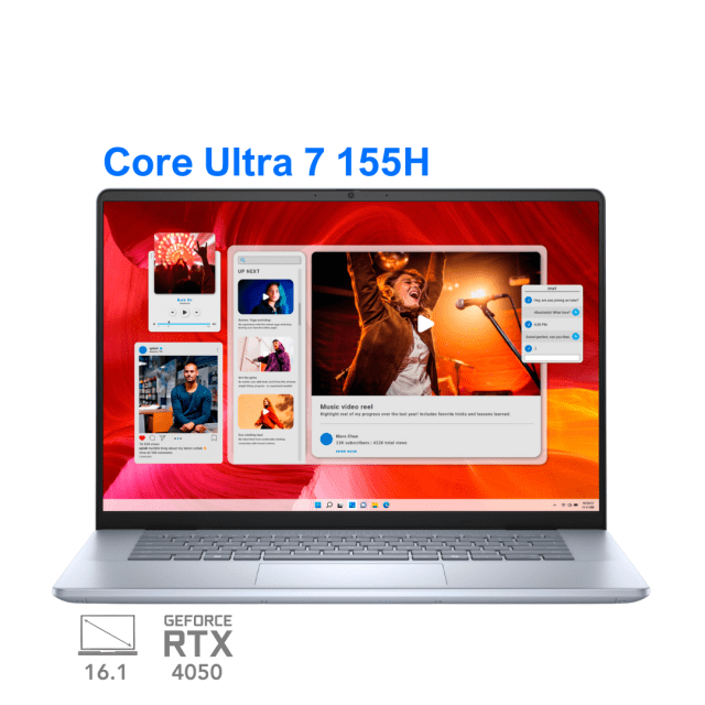 لپ تاپ  دل اینسپایرون مدل  Dell Inspiron 16 Plus 7640 U7 155H RTX 4050 16G 1T 2.5K 120Hz 2024