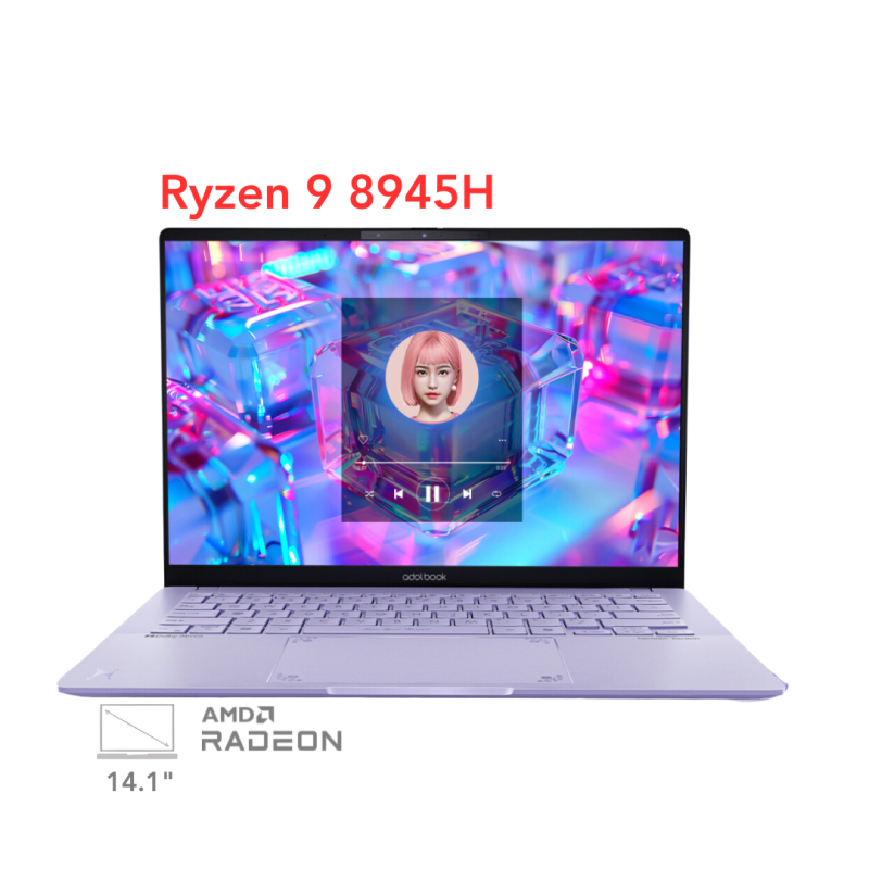 لپ تاپ ایسوس ایدل بوک مدل ASUS Adolbook 14 Air R9 8945H 32G 1T 2.8K 120Hz OLED 2024