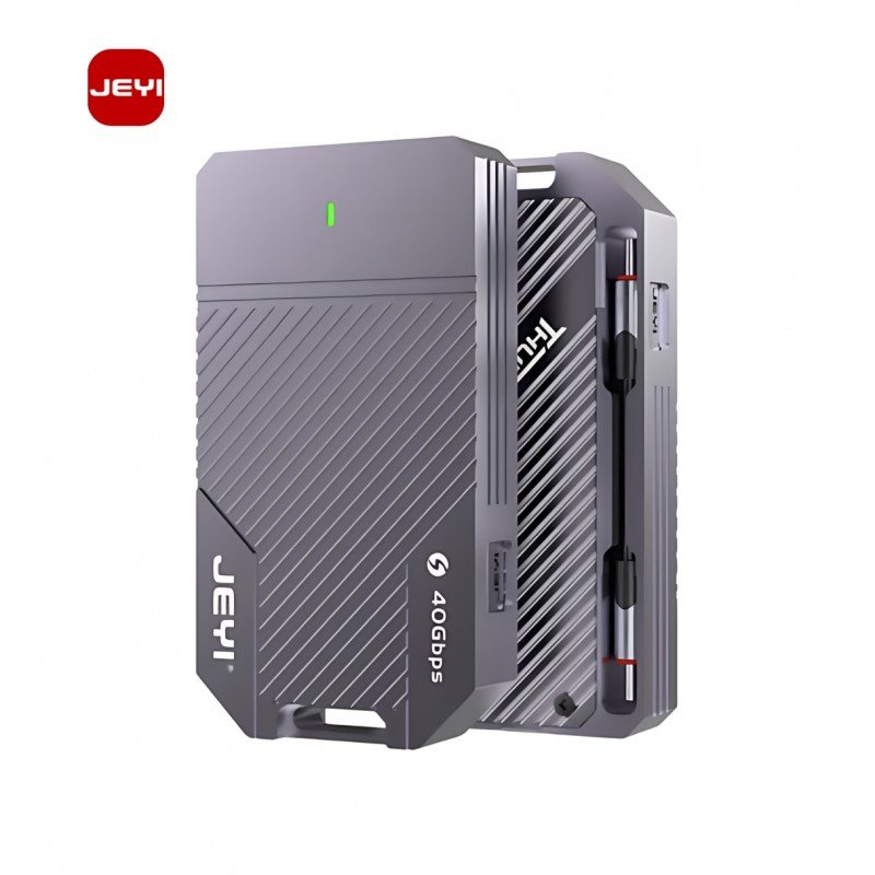 باکس هارد SSD تمام آلومینیومی مدل JEYI ASM2464 Hidden Line Aluminum SSD Box M.2 NVMe 2280 40 Gbps