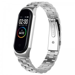 بند فلزی Bead 3 مناسب مچ بند هوشمند شیائومی مدل Miband 3 و Miband 4