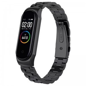 بند فلزی Bead 3 مناسب مچ بند هوشمند شیائومی مدل Miband 3 و Miband 4