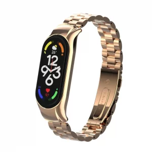 بند فلزی Bead 3 مناسب برای مچ بند هوشمند شیائومی مدل Mi Band 7