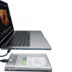 باکس هارد SSD/HDD شفاف مدل JEYI XRAY-9201 SATA III SSD/HDD Box NVMe 6 Gbps