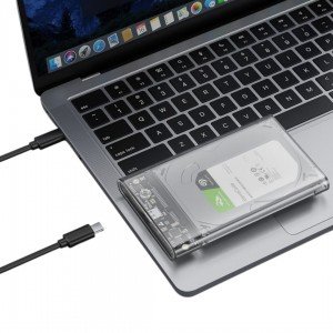 باکس هارد SSD/HDD شفاف مدل JEYI XRAY-9201 SATA III SSD/HDD Box NVMe 6 Gbps