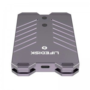 باکس هارد SSD تمام آلومینیومی دو اسلات مدل JEYI Life Wing Plate SSD Box M.2 NVMe SATAIII 2280 10 Gbps