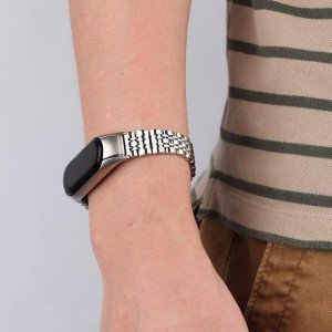 بند فلزی Bead 3 مناسب برای مچ بند هوشمند شیائومی مدل Mi Band 7