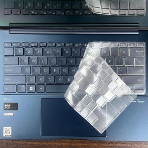 کاور  محافظ کیبورد سیلیکونی شفاف لپ تاپ ایسوس زنبوک 14 اینچی ASUS ZenBook 14 Silicon keyboard Protective Cover