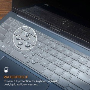 کاور  محافظ کیبورد سیلیکونی شفاف لپ تاپ ایسوس زنبوک 14 اینچی ASUS ZenBook 14 Silicon keyboard Protective Cover